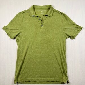 Banana Republic Men’s Olive Green Heather Polo vintage Y2K